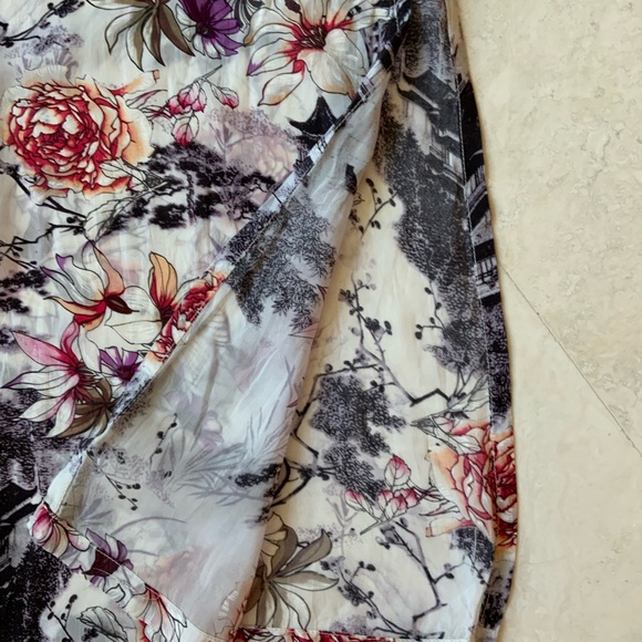 Floral Print Tianello Women's Duster/Tunic XLG - Picture 3 of 6